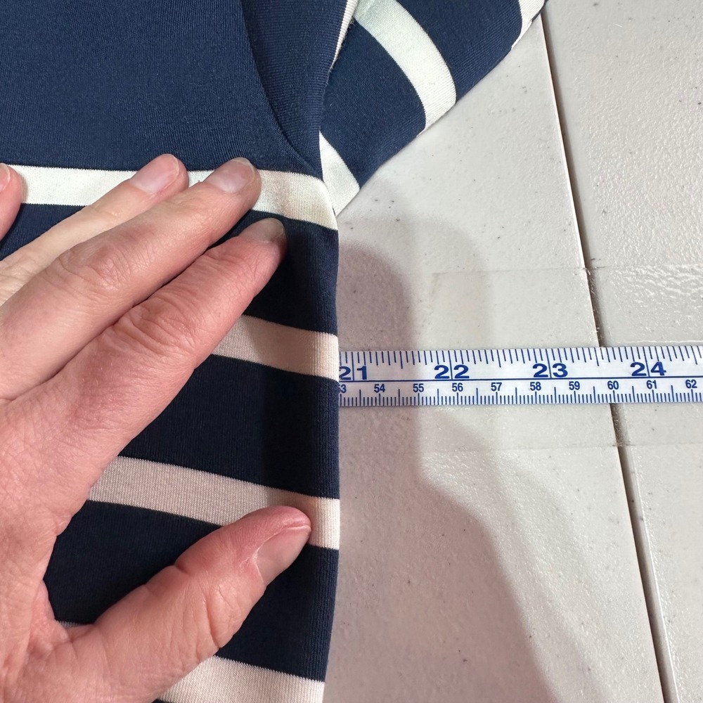 NWT SPANX AirEssentials Cardigan Navy Stripe Button Front Long Sleeve Size‎ S - Picture 8 of 9